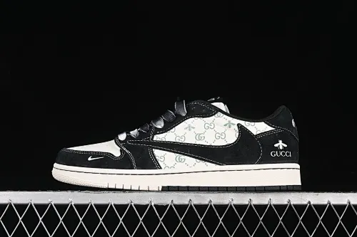All categories Air Jordan Jordan series basketball shoes Air Jordan 1 Low High-end customized low-top sneakers Travis Scott x Fragment Design x Air Jordan 1 Low OG SP AJ1 Joe 1 Gucci joint-Black Dragonfly low-top cultural casual sneakers SJ2068-139